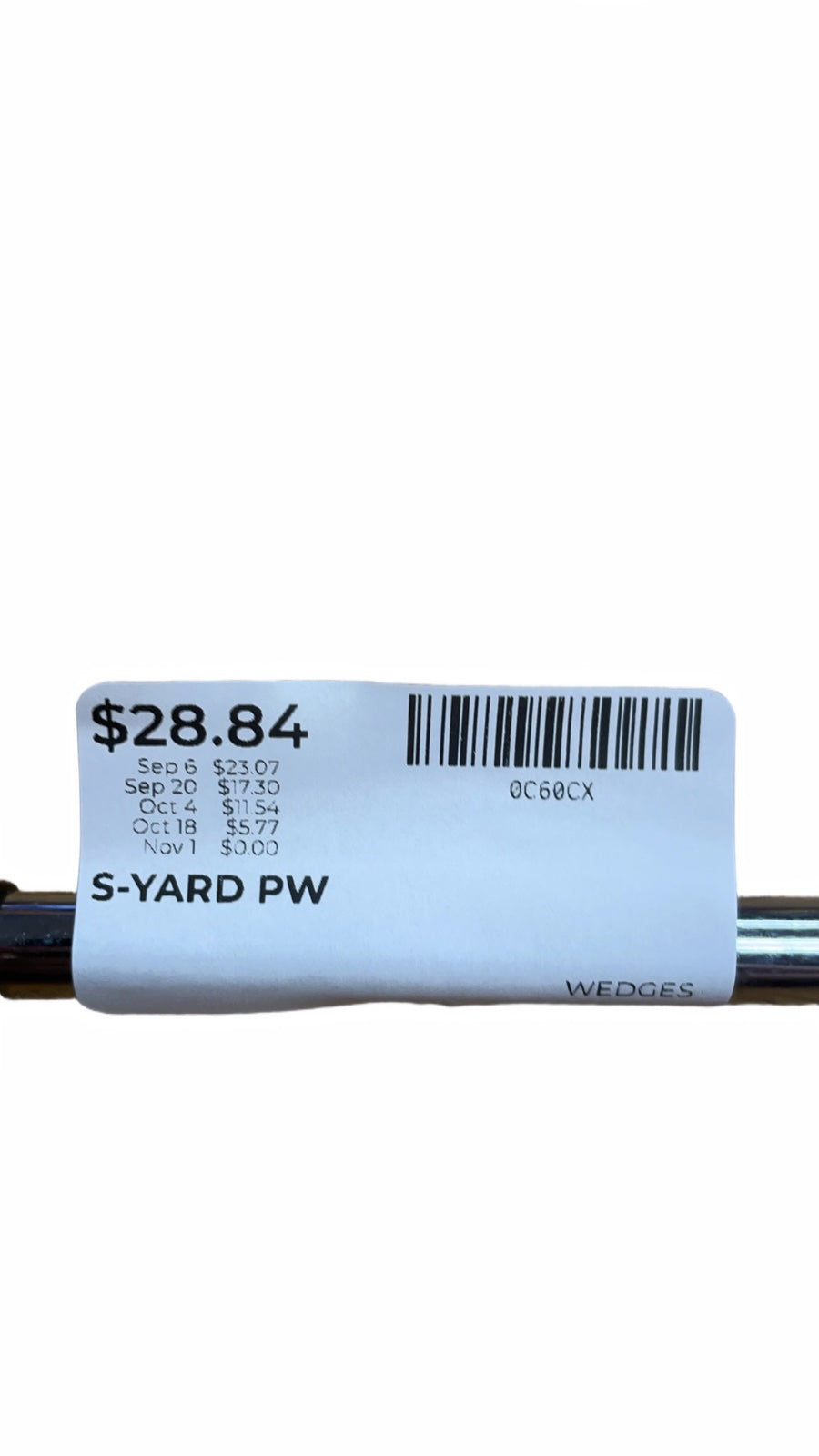 S-YARD Pitching Wedge Golf Club