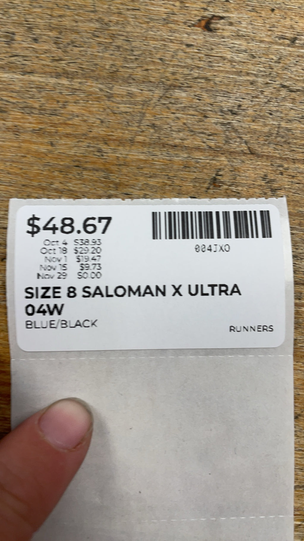 Salomon X Ultra 04W Size 8 Hiking Shoes