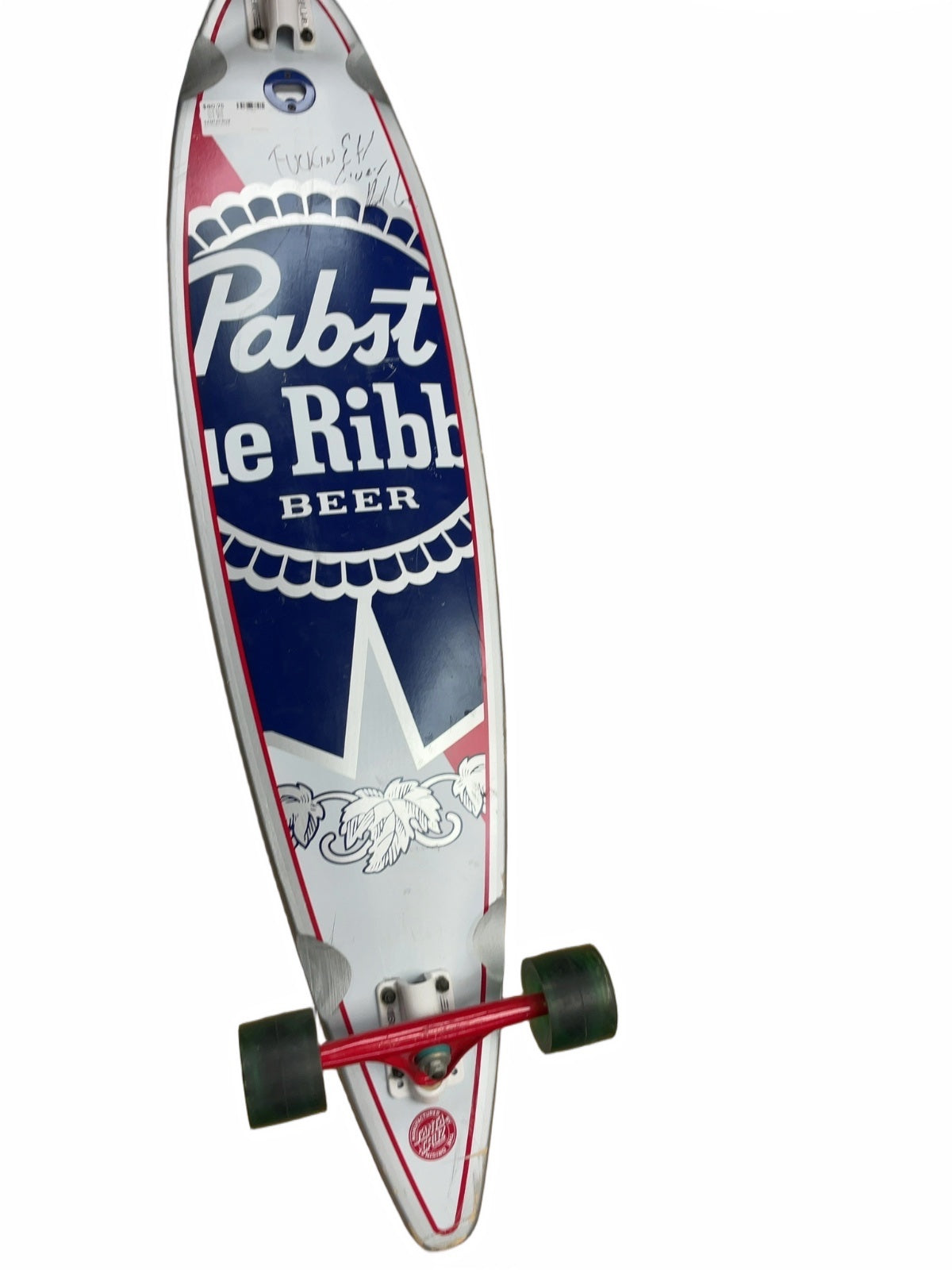 Santa Cruz Pabst Blue Ribbon Pintail Longboard Skateboard