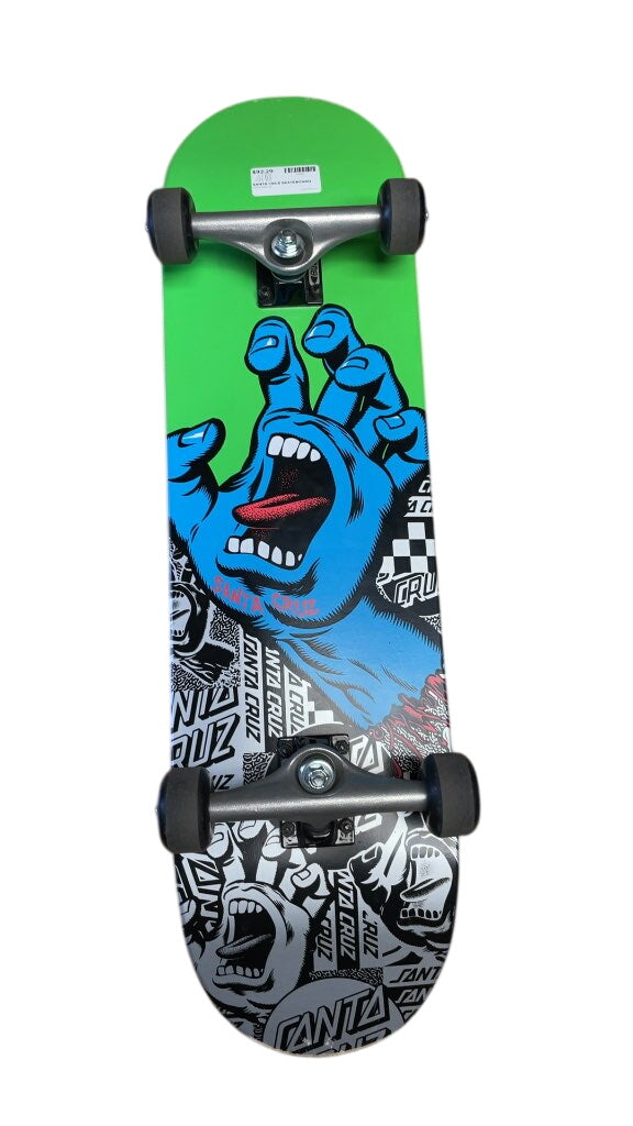 Santa Cruz Skateboard - Green/Blue Screaming Hand