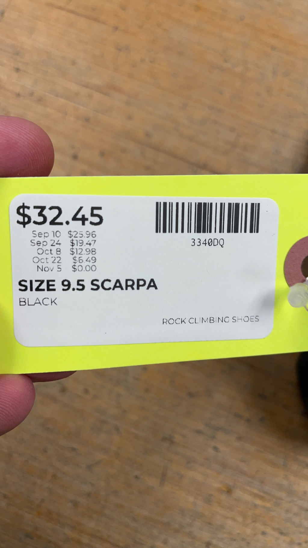 Scarpa Arpia Rock Climbing Shoes - Size 9.5
