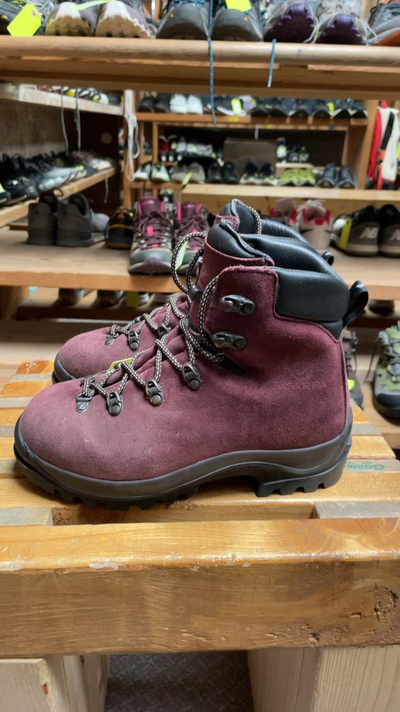 Scarpa Burgundy Suede Hiking Boots - Size 5
