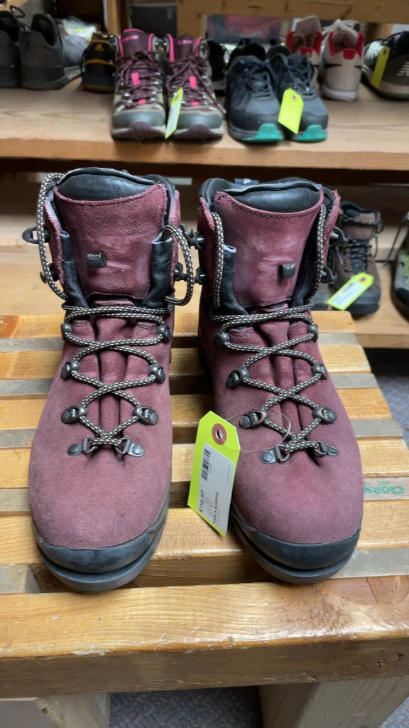 Scarpa Burgundy Suede Hiking Boots - Size 5