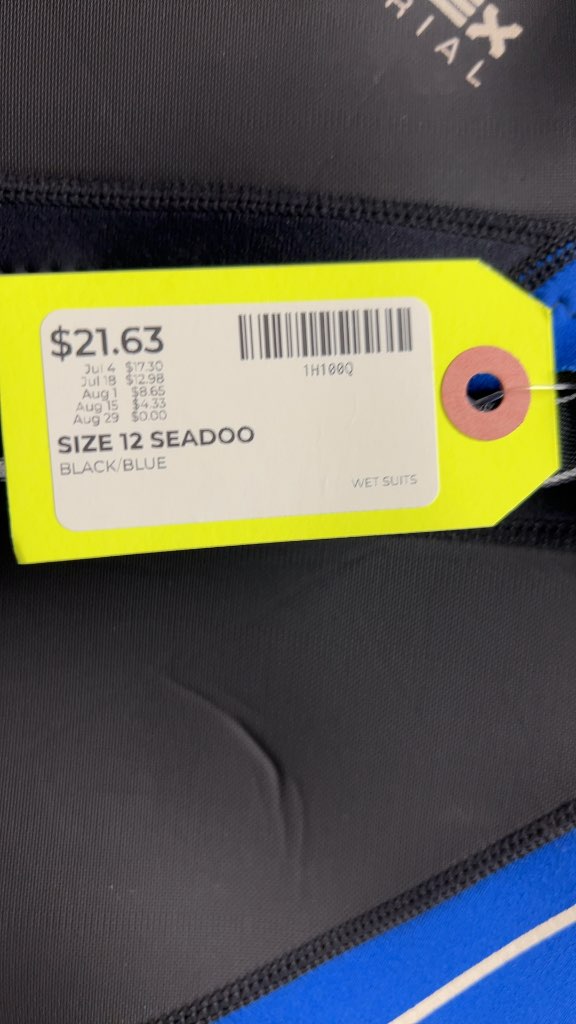 Sea-Doo Ultra Flex Shorty Wetsuit - Size 12