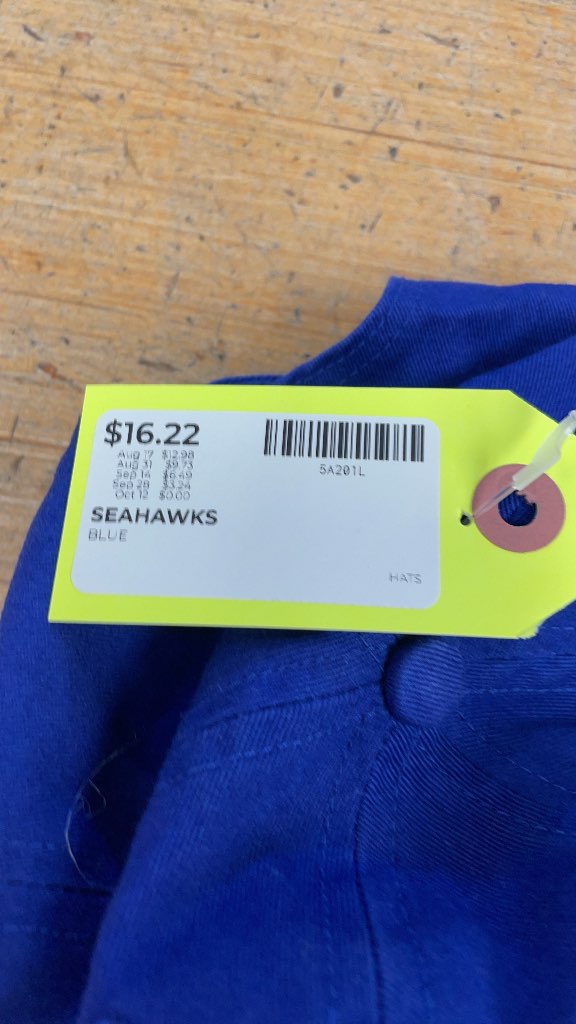 Seattle Seahawks Blue Baseball Cap