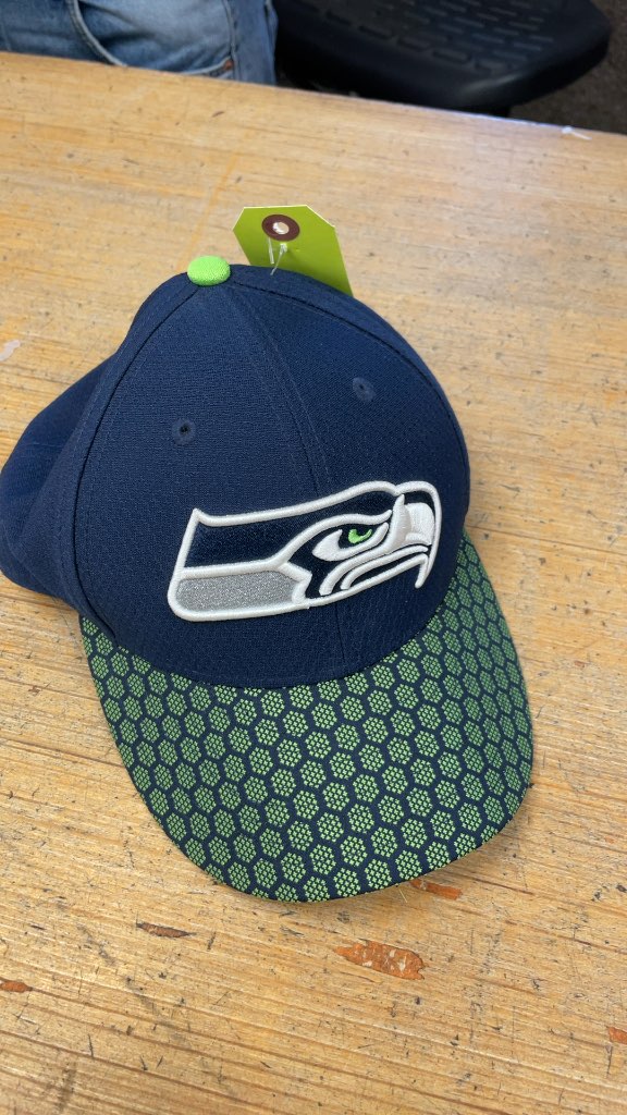 Seattle Seahawks Navy and Green Baseball Cap