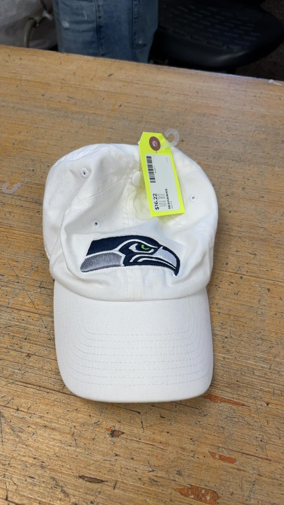 Seattle Seahawks White Baseball Cap