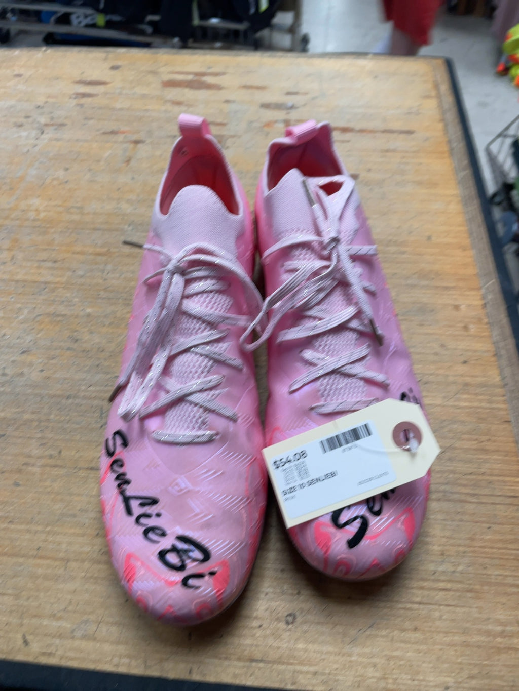 Senliebi Soccer Cleats Size 10 Pink