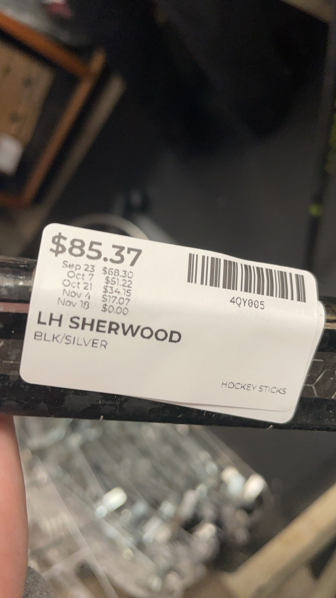 Sher-Wood PP26 Intermediate 55 Flex Left Hand Hockey Stick
