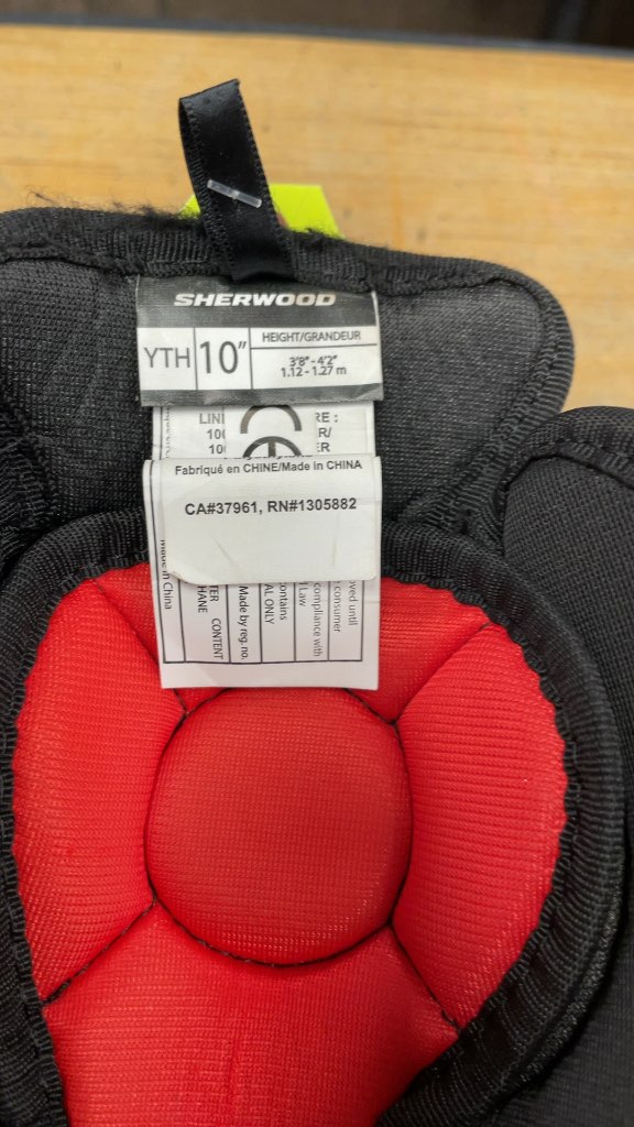 Sherwood Code Youth 10" Hockey Shin Pads