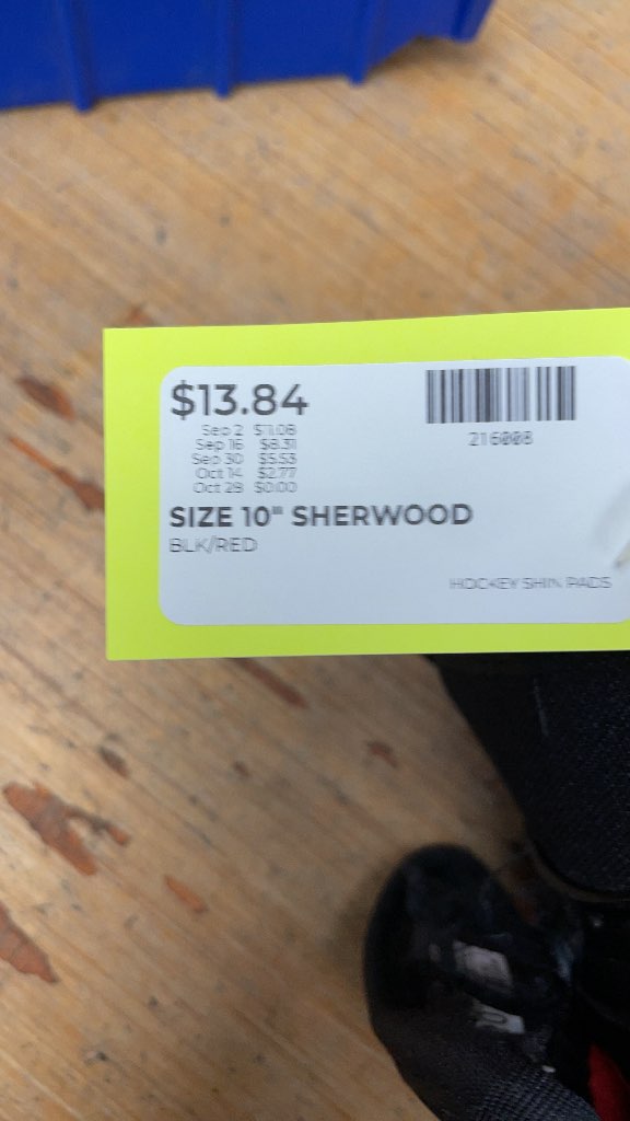 Sherwood Code Youth 10" Hockey Shin Pads