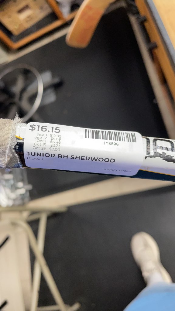 Sherwood Junior Right-Handed Hockey Stick
