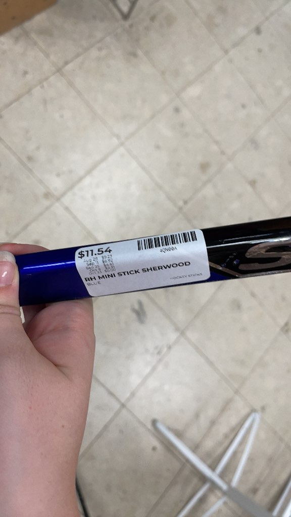Sherwood RH Mini Hockey Stick - Blue
