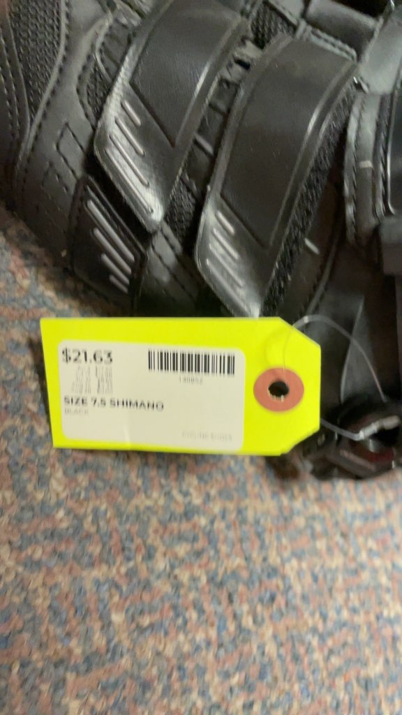 Shimano Black SPD Cycling Shoes Size 7.5