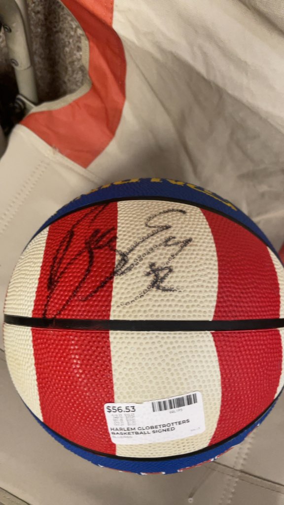 Signed Harlem Globetrotters Basketball