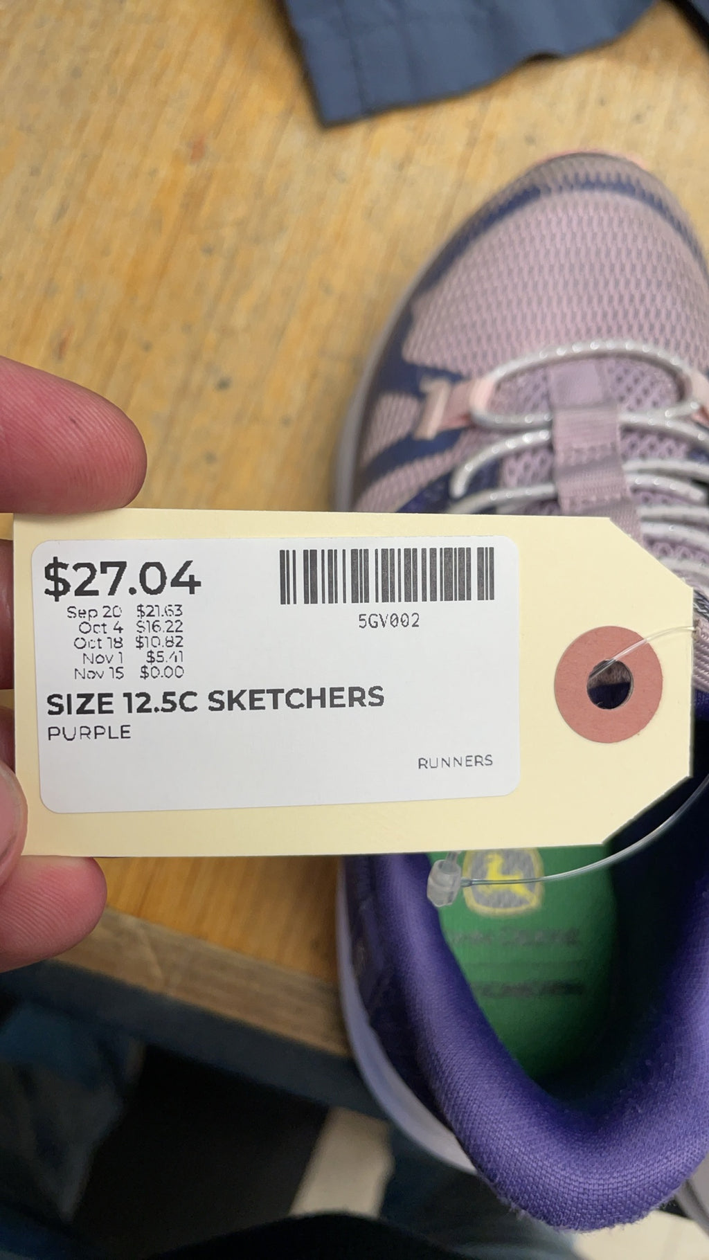 Skechers Glide-Step 12.5C Purple Runners