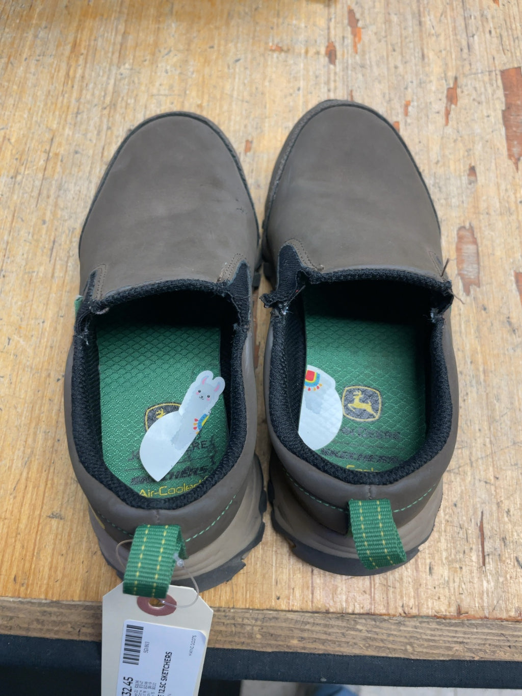 Skechers John Deere Slip-On Hiking Shoes Size 12.5C Brown