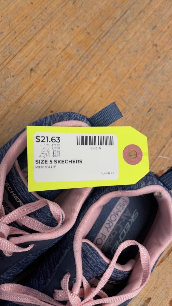 Skechers Size 5 Pink/Blue Runners