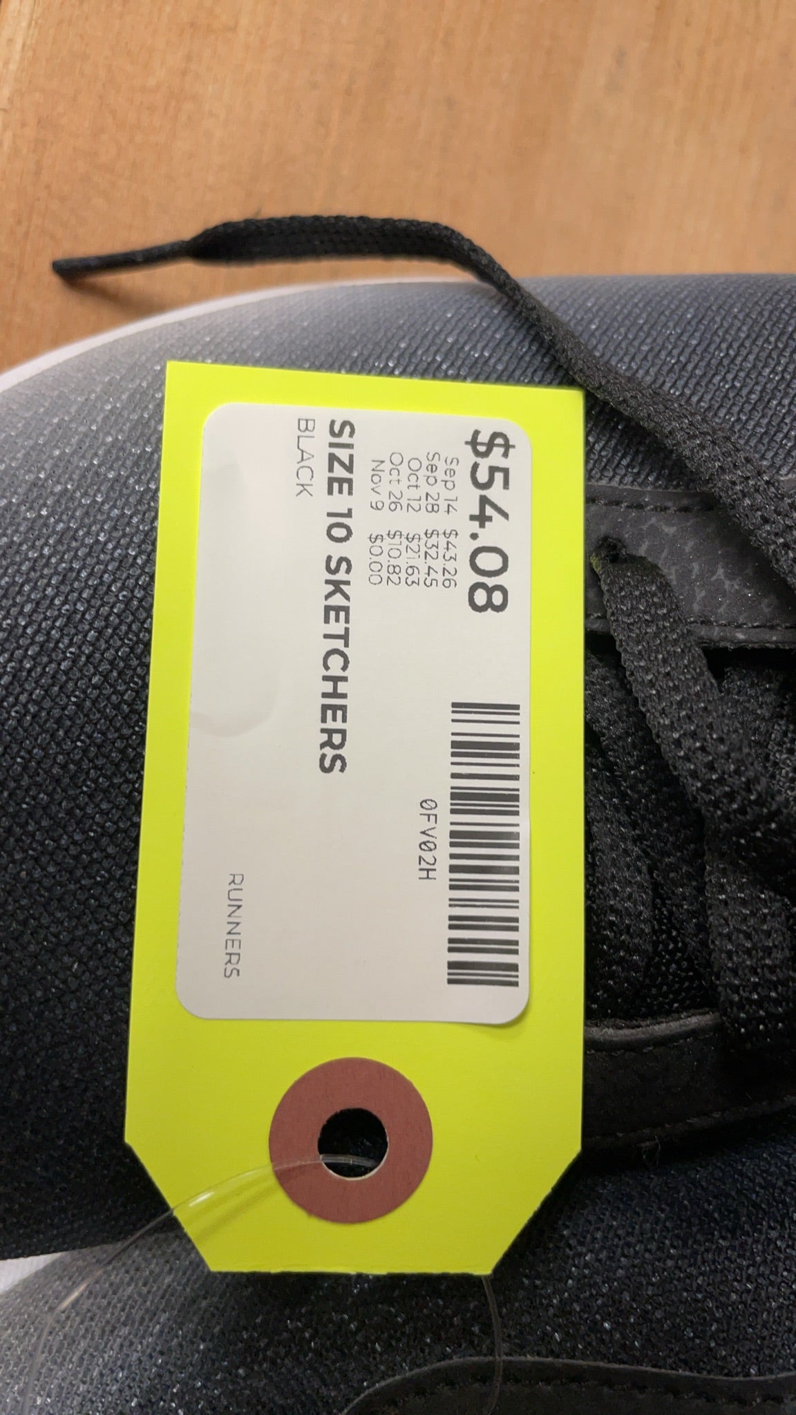 Skechers Skech-Air Size 10 Black Runners