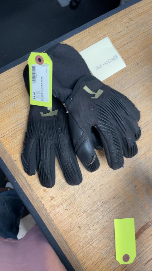 Soccer Goalie Gloves - Black (As Is)
