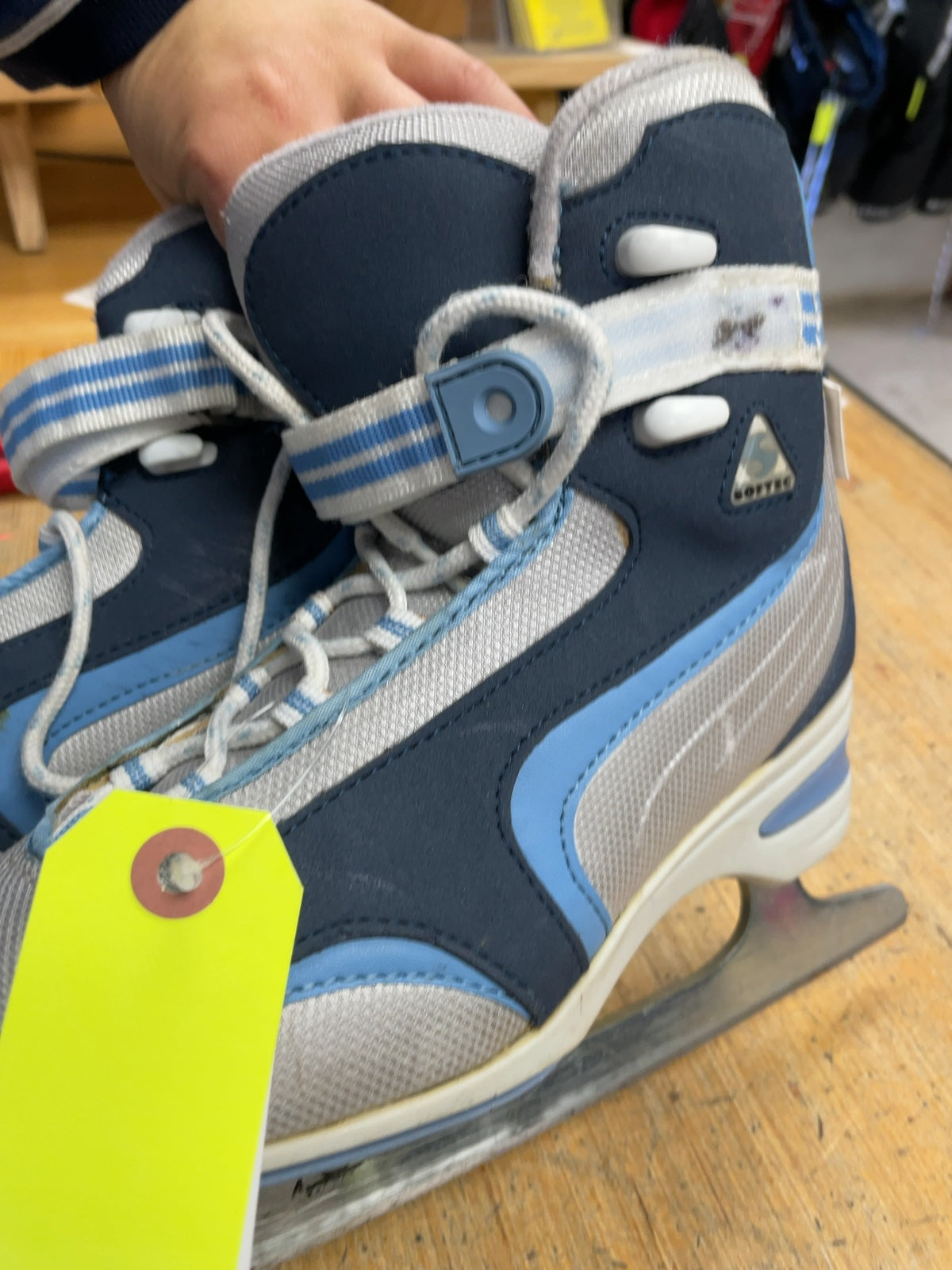 Softec Blue/Grey Ice Skates Size 6