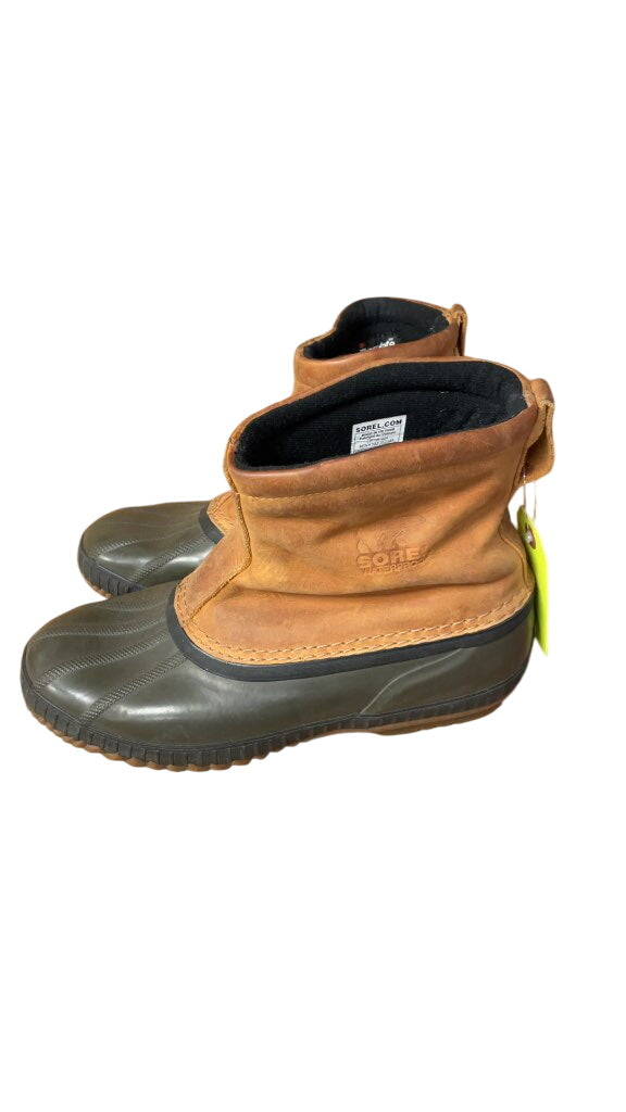 Sorel Brown Waterproof Rain Boots - Size 8