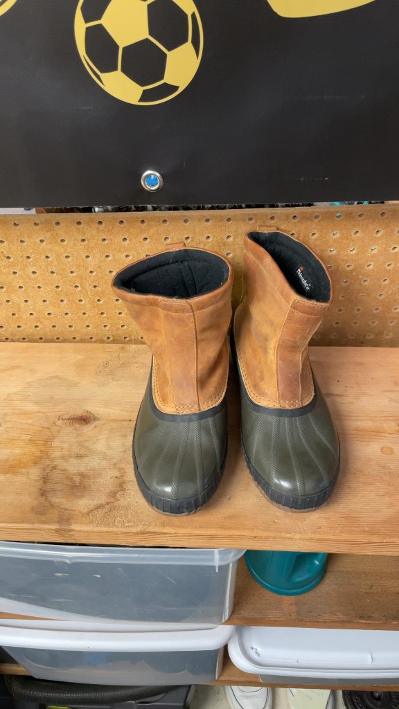 Sorel Brown Waterproof Rain Boots - Size 8