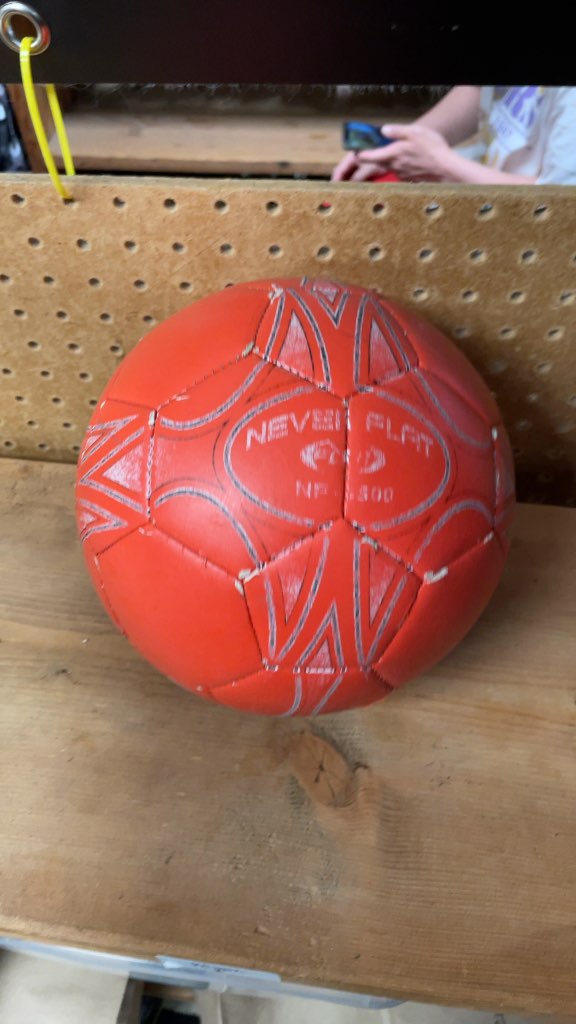 Spalding Neverflat NF-400 Soccer Ball - Red
