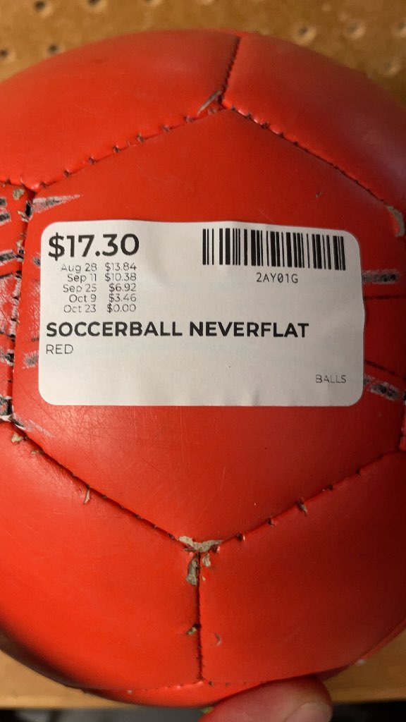 Spalding Neverflat NF-400 Soccer Ball - Red