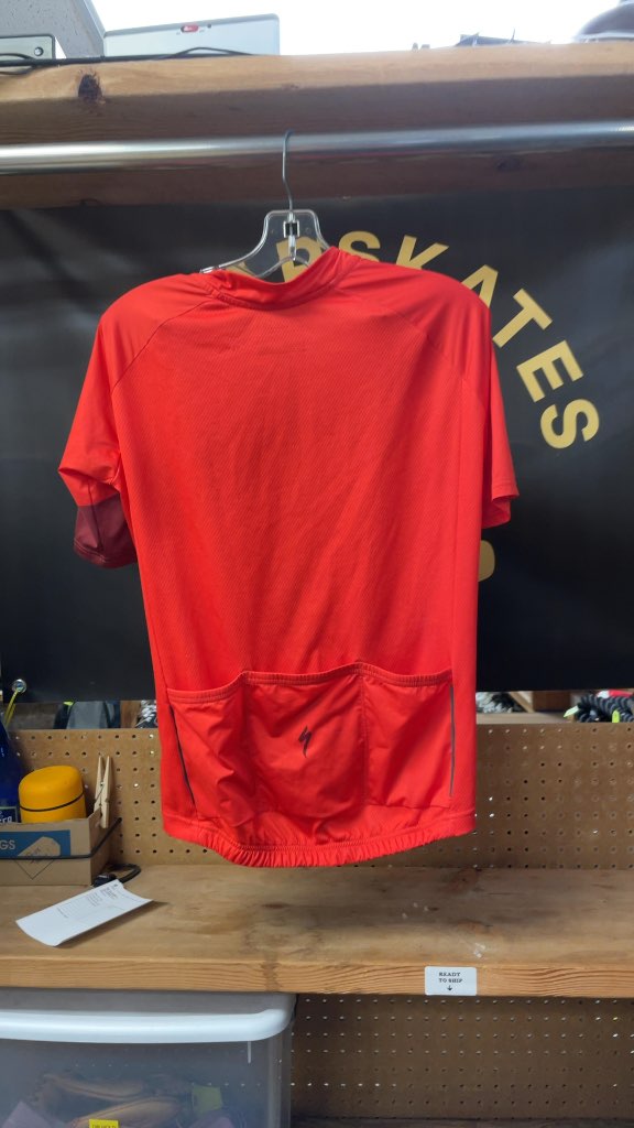 Specialized Orange/Red Cycling Jersey - Size Large