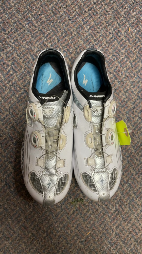 Specialized S-Works Cycling Shoes - White - Size 7.5