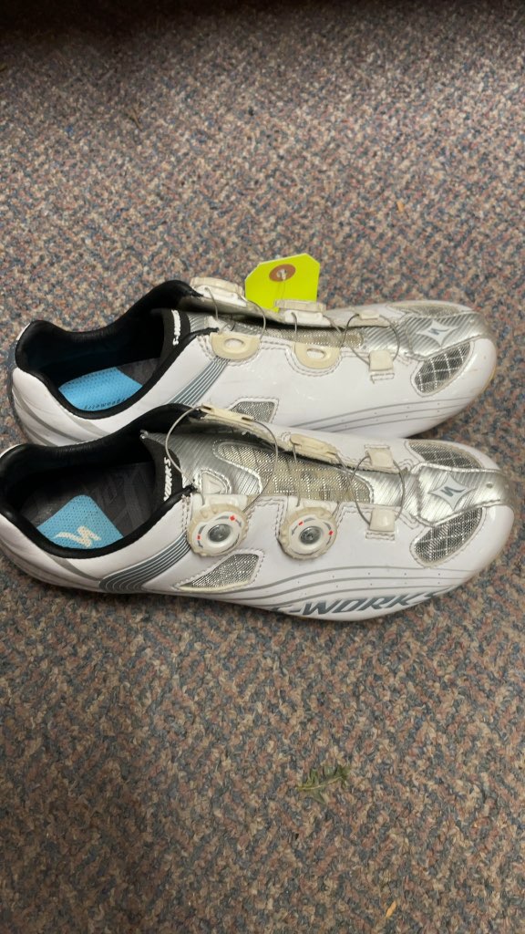 Specialized S-Works Cycling Shoes - White - Size 7.5