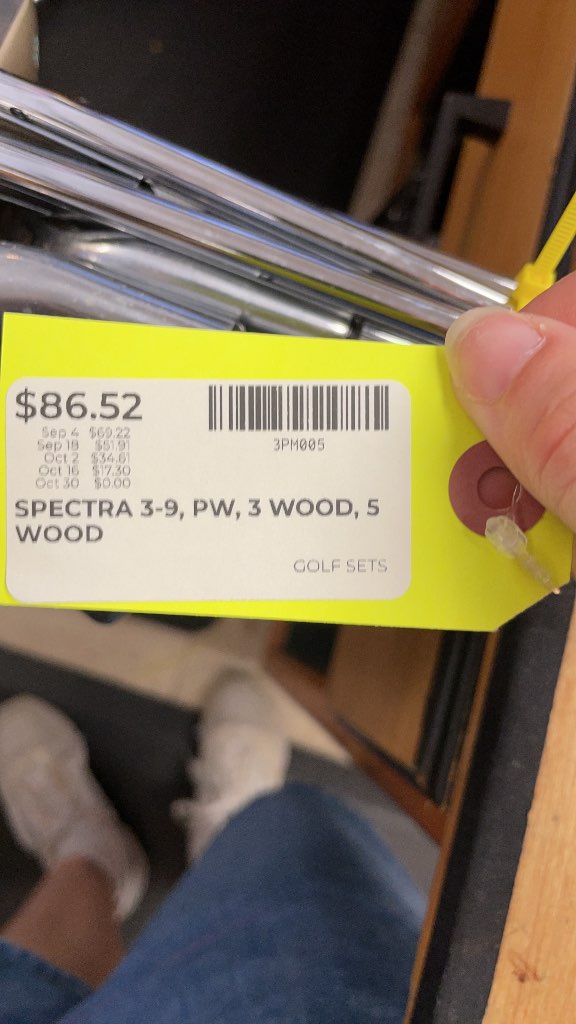 Spectra SG One Golf Club Set - 3-9 Irons, PW, 3 & 5 Wood