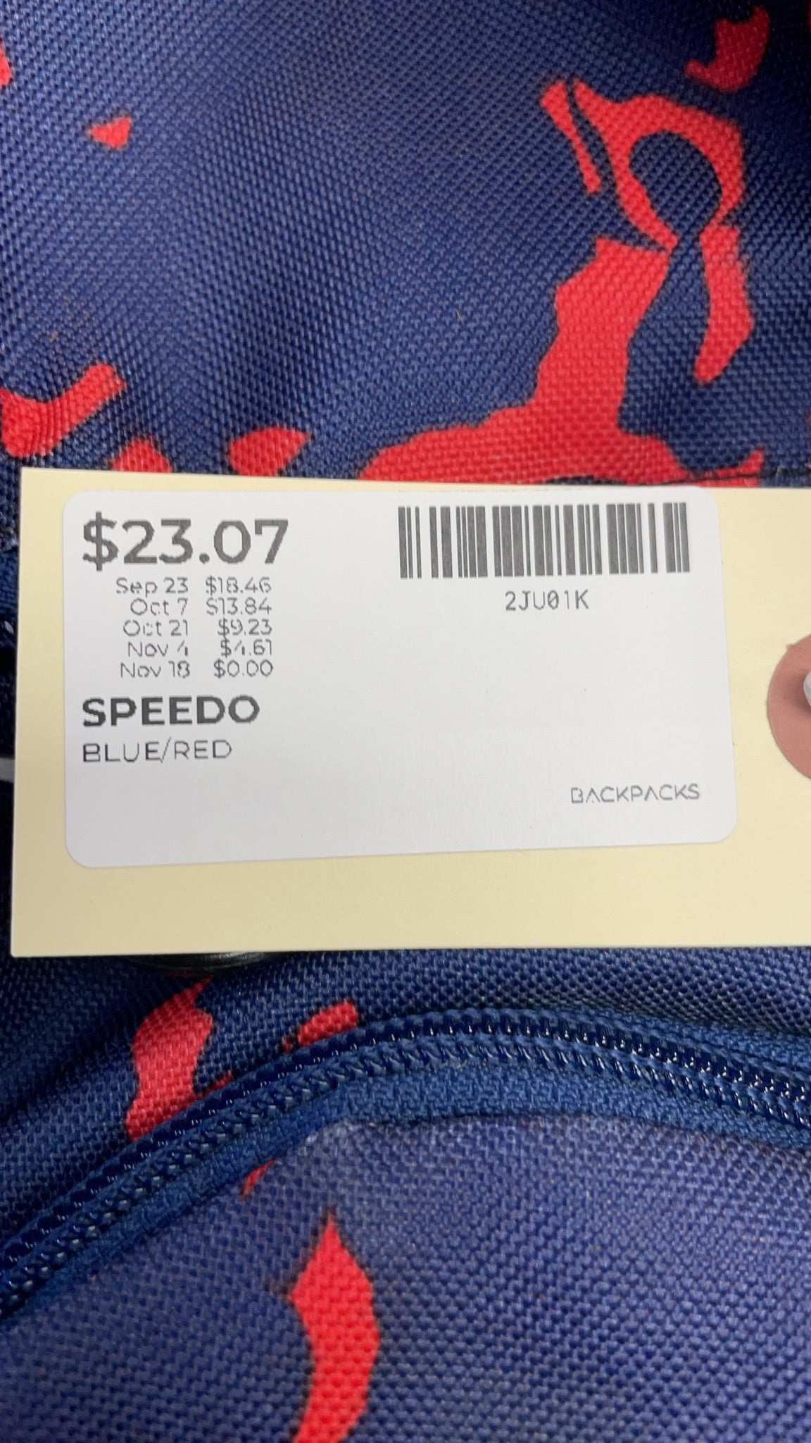Speedo Teamster 35L Blue/Red Backpack