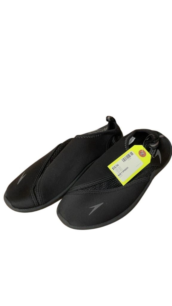 Speedo Water Shoes Size 7 Black