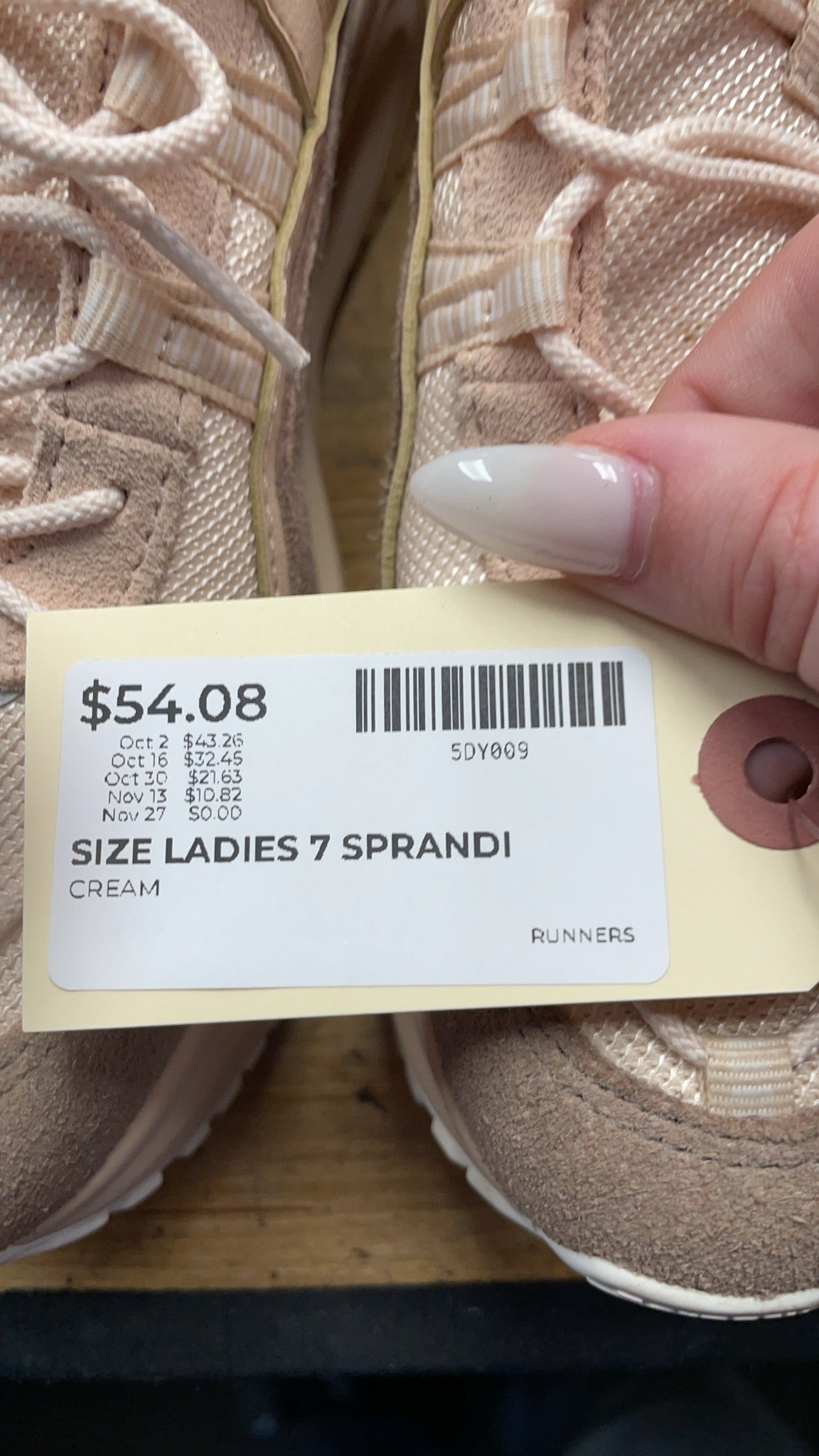 Sprandi Runners Ladies 7 Cream