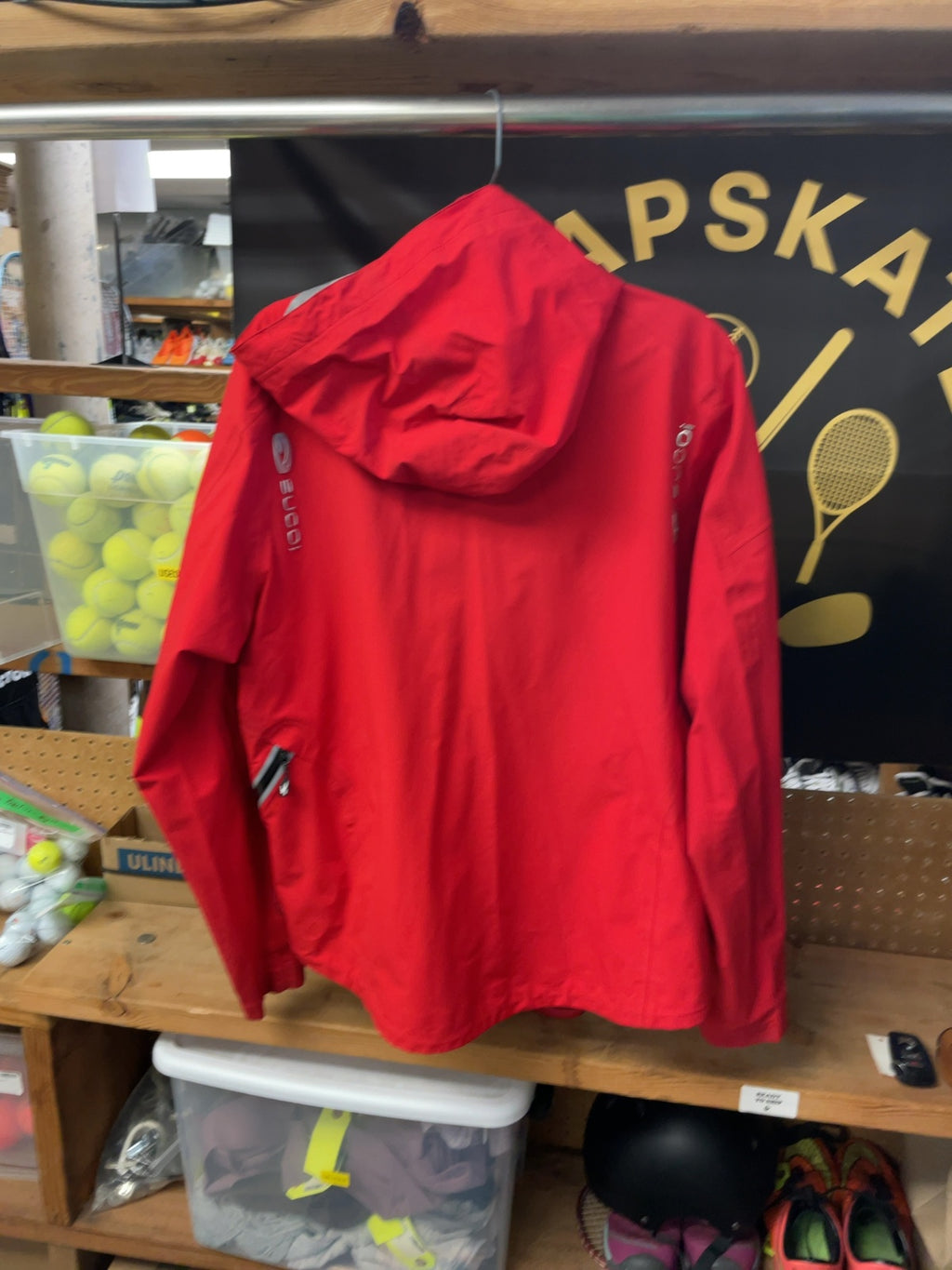 Sugoi Polartec NeoShell Size Medium Red Rain Jacket