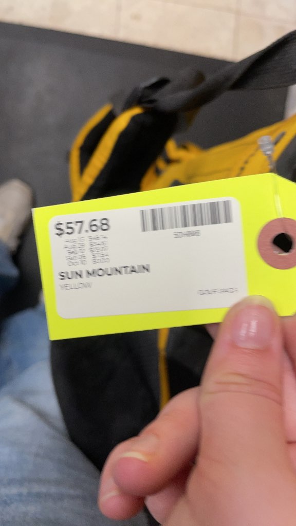 Sun Mountain Oglethorpe University Golf Stand Bag - Yellow
