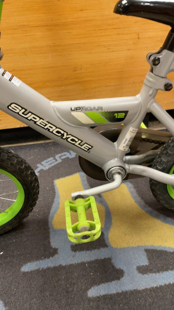 Supercycle Uproar 12" Kids Bike with Push Handle