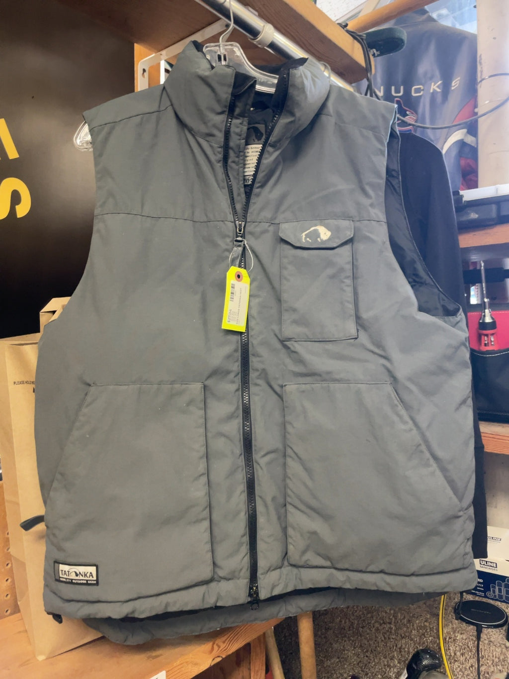 Tatonka Puffer Vest Size Large Grey