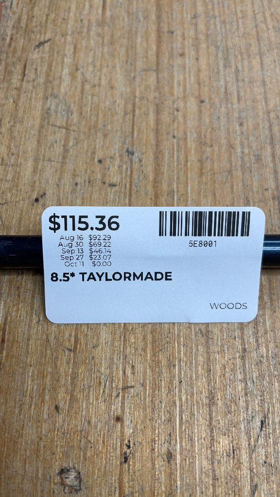 TaylorMade 360 Ti 8.5* Driver