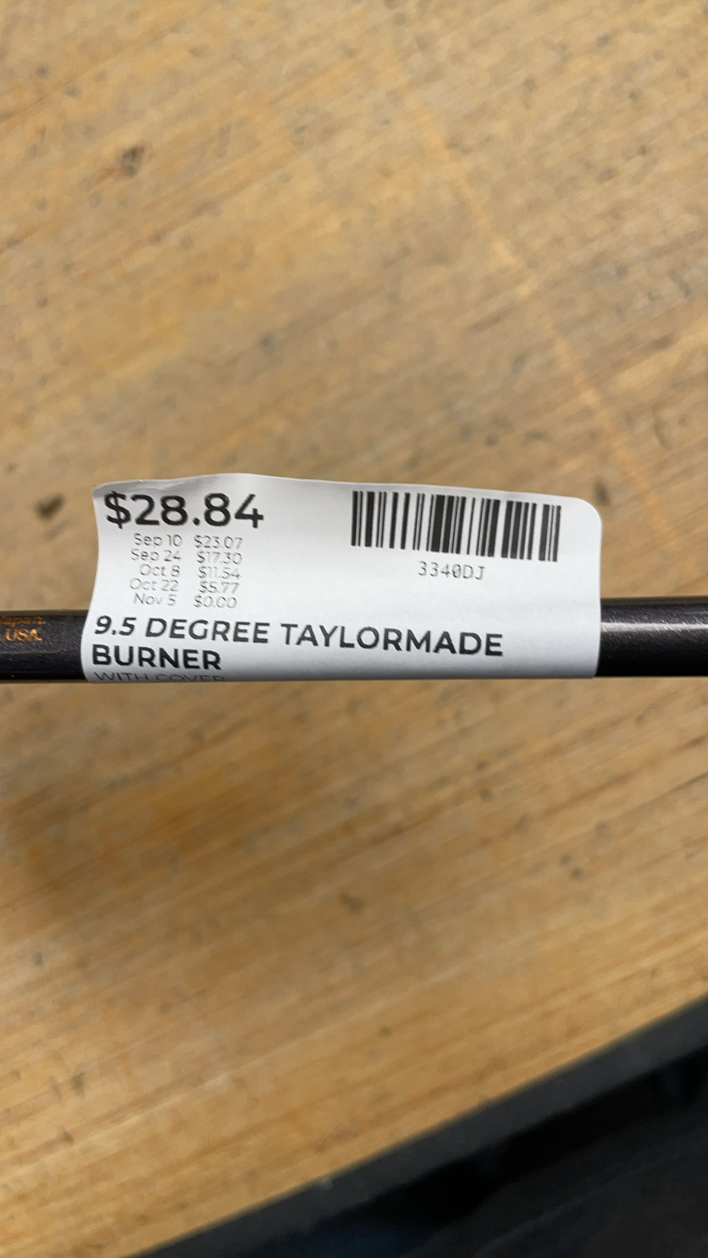 TaylorMade Burner 9.5 Degree Driver