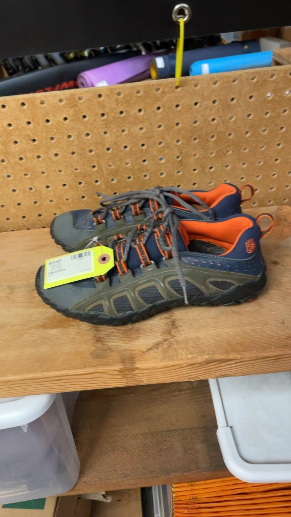 Teva Navy and Orange Hiking Shoes Size 8