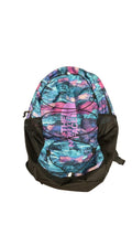 The North Face Blue and Purple Patterned Backpack