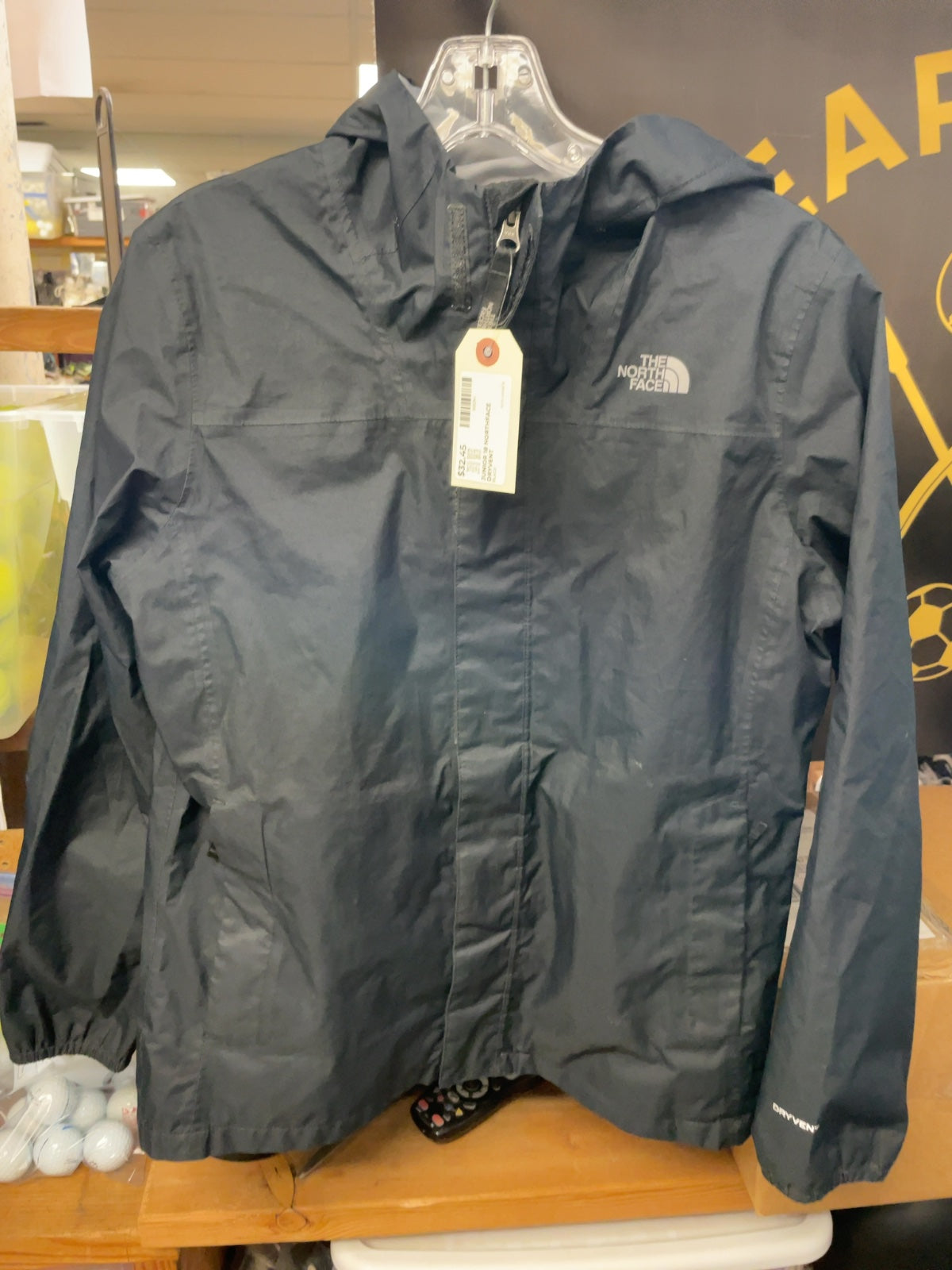 The North Face DryVent Rain Jacket Girl's XL (18) Black