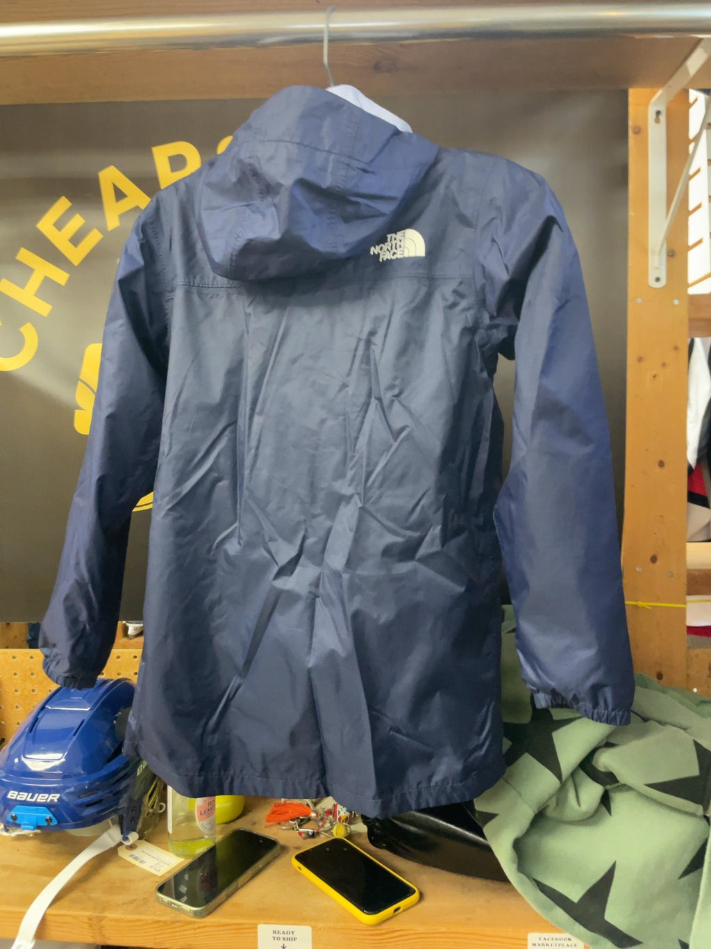 The North Face DryVent Rain Jacket JR 10-12 Blue Shell + Fleece