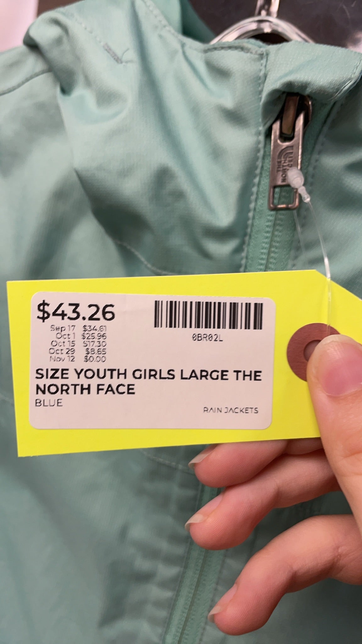 The North Face DryVent Rain Jacket Youth Girls Large