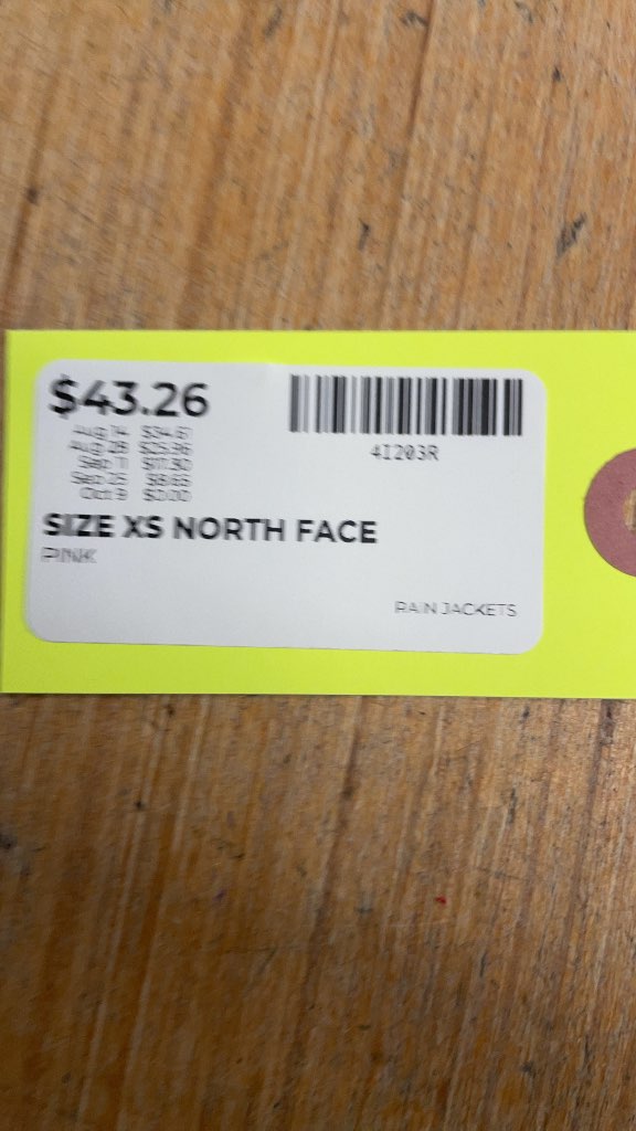 The North Face Flight Series Women's XS Pink Rain Jacket