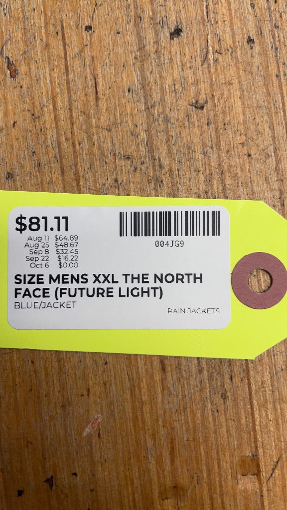 The North Face Futurelight Rain Jacket Mens XXL Blue