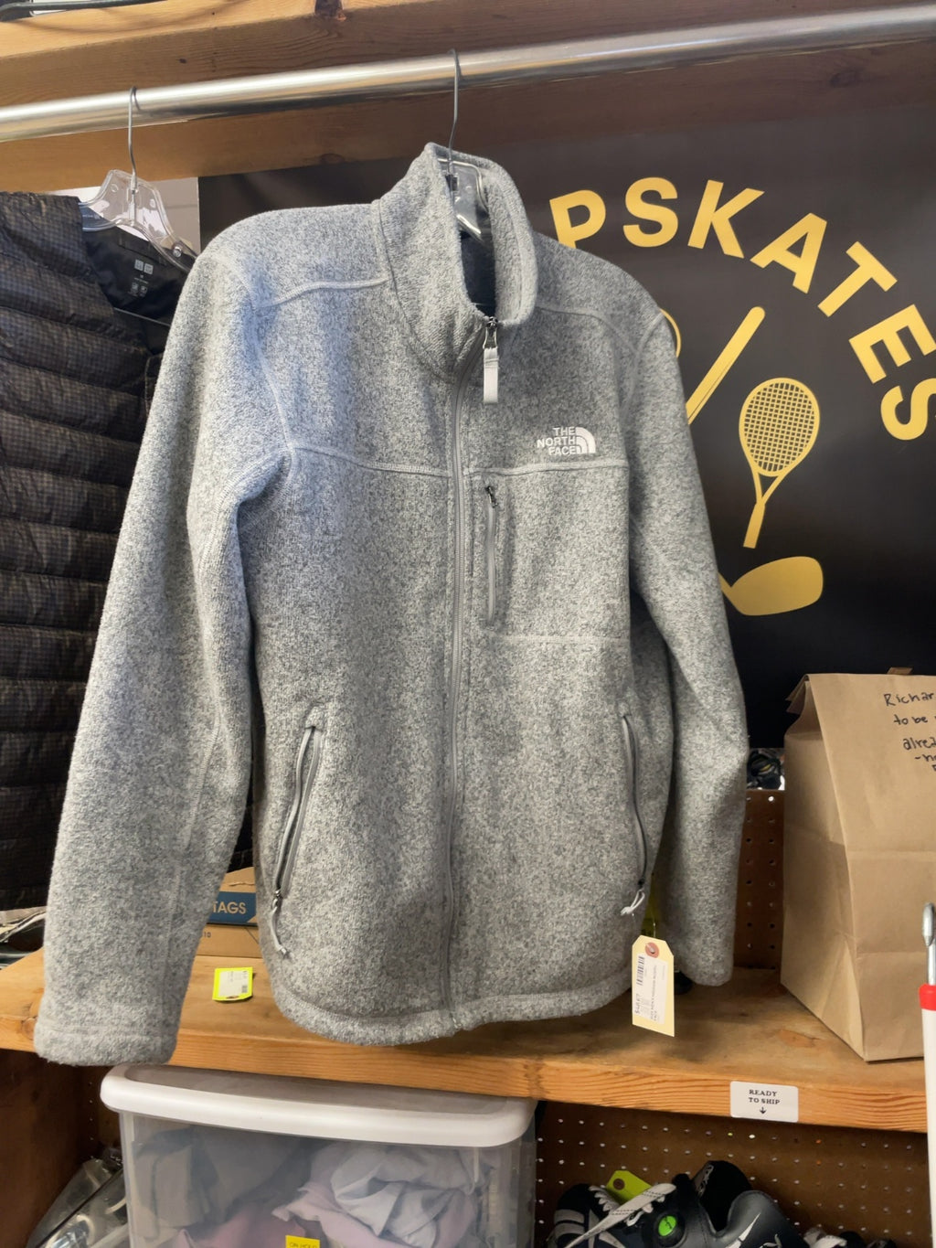 The North Face Gordon Lyons Men's Medium Grey Fleece Jacket